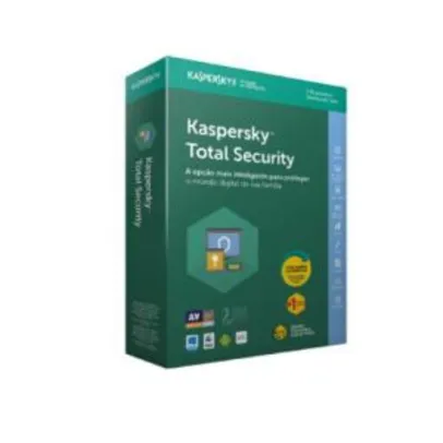 Kaspersky Total Security 2018 - multidispositivos - 3 Dispositivos 1 ano - R$93,00