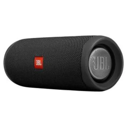 Caixa de Som Portátil JBL Flip 5 com Bluetooth, À Prova D`água - Preto