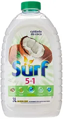 Surf Sabão Líquido 5 Em 1 Cuidado Do Coco 3 Lt