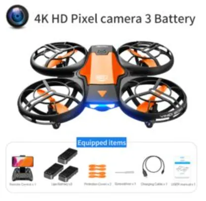 Mini Drone V8 RC 4K HD 03 Baterias | R$217