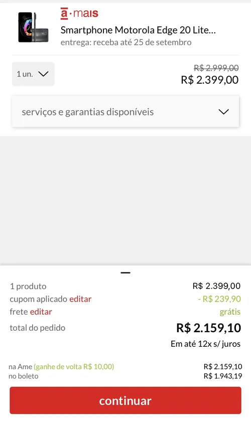 Imagem na descrição da promoção