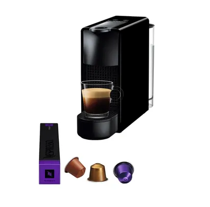 Máquina de Café Nespresso Essenza Mini C30 com Kit Boas Vindas - Preta