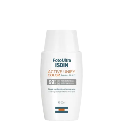 ISDIN Foto Ultra Active Unify Fusion Fluid Color FPS 99 - Loção Clareadora de Manchas 50ml