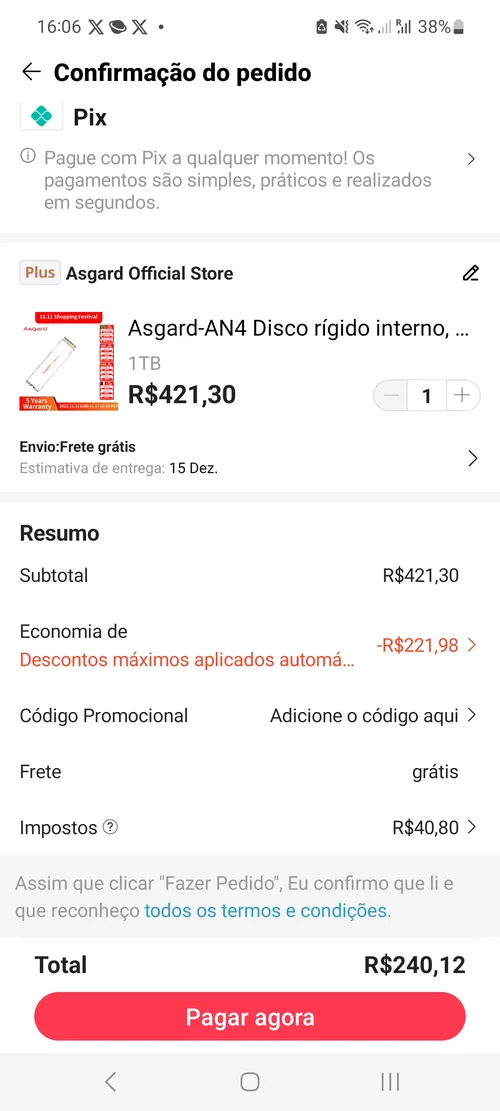 Imagen na descrição da promoção