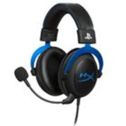 Headset Gamer HyperX Cloud Blue PS4, Conexão 3.5mm, Driver 53mm, Cancelamento de Ruído, Preto/Azul 