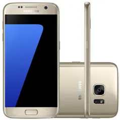 Smartphone Samsung Galaxy S7 SM-G930 32GB Dourado 4G Tela 5.1" Câmera 12MP Android 6.0 - R$1392