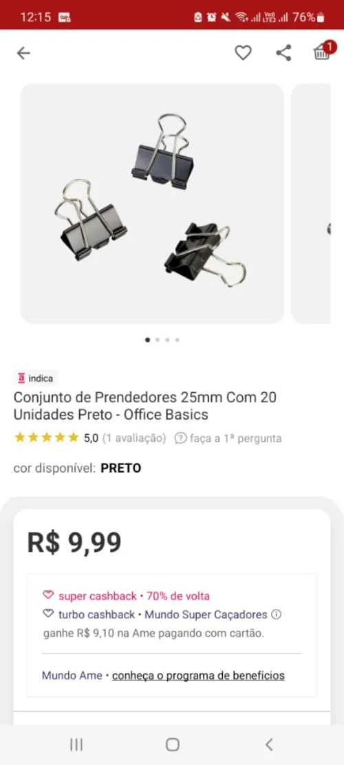 Imagem na descrição da promoção