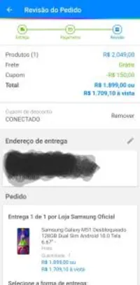 Samsung Galaxy M51 Desbloqueado 128GB | R$1709