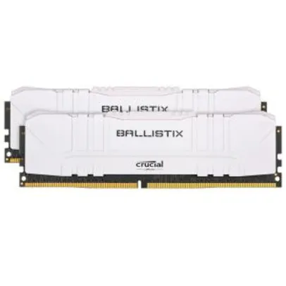 Memória Crucial Ballistix Sport LT, 16 GB (2X8), 2666MHz, DDR4, CL16, Branca [R$490]