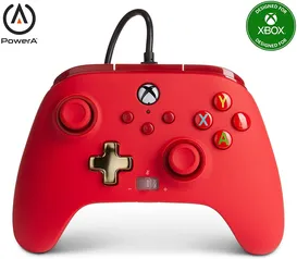 PowerA Enhanced Wired Controller for Xbox - Red, Gamepad, Wired Video Game Controller, Gaming Contro