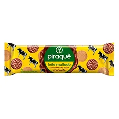 [Leve 4 pague 3] Biscoito Leite Maltado Cobertura Chocolate Piraquê Pacote 80g