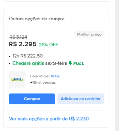 Imagem na descrição da promoção