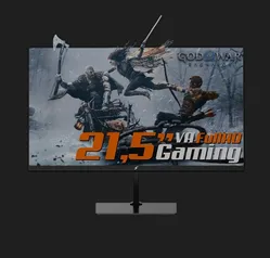 Monitor Gamer SuperFrame View, 21,5 Pol, Full HD, 75Hz, Painel VA, HDMI/VGA