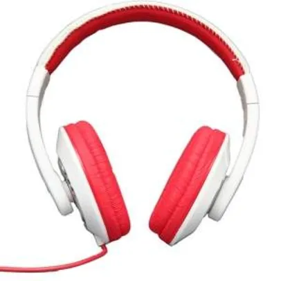 [AMERICANAS]Fone de Ouvido Smarts Supra Auricular Branco/Vermelho - R$28