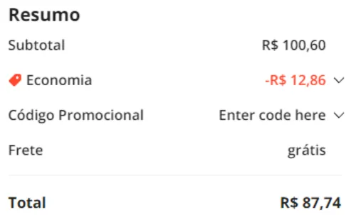 Imagem na descrição da promoção