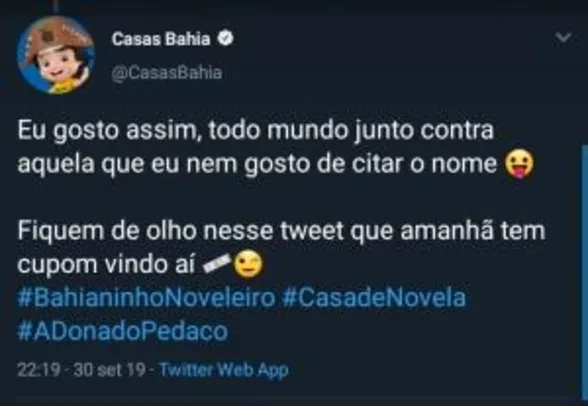 Cupom Surpresa - Casas Bahia