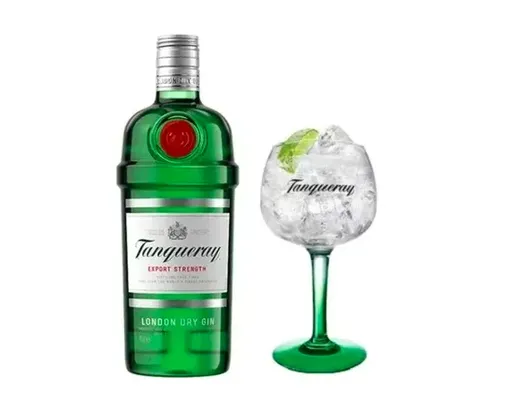 Combo Gin Tanqueray London Dry 750ml + 1 Taça Tanqueray Importada