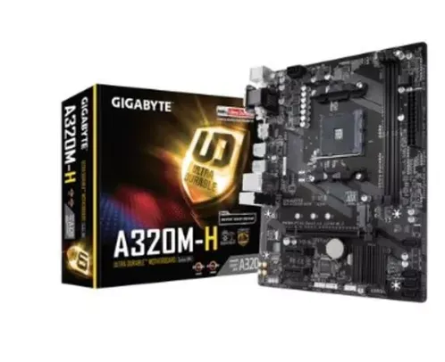 Placa Mãe Gigabyte GA-A320M-H, AMD AM4, mATX, DDR4, (rev. 1.2)