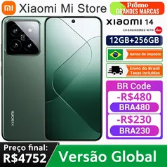 [Do Brasil] Smartphone Xiaomi 14 - 12GB RAM 256GB Snapdragon 8 Gen 3