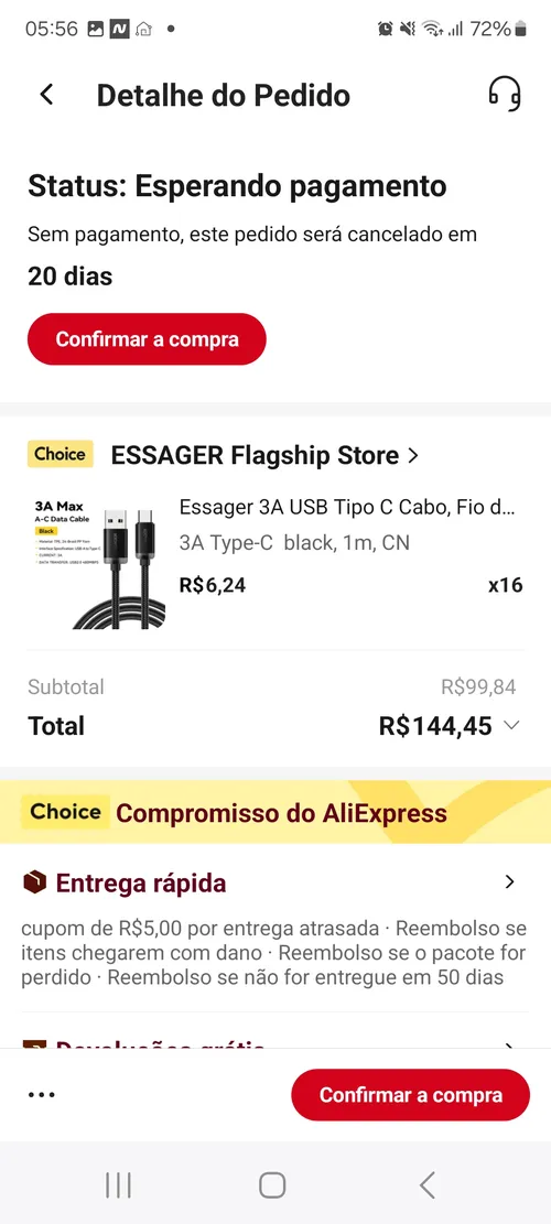 Imagem na descrição da promoção