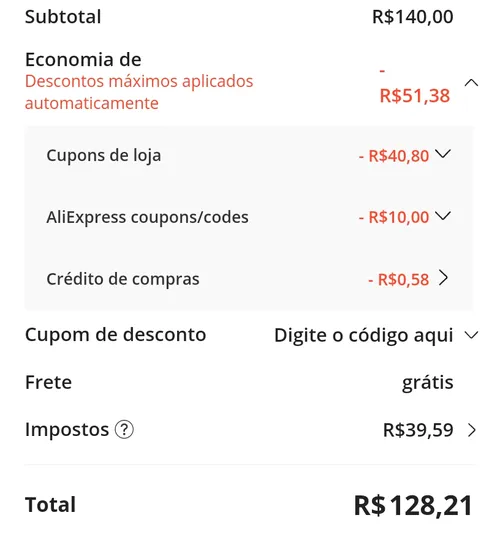 Imagem na descrição da promoção