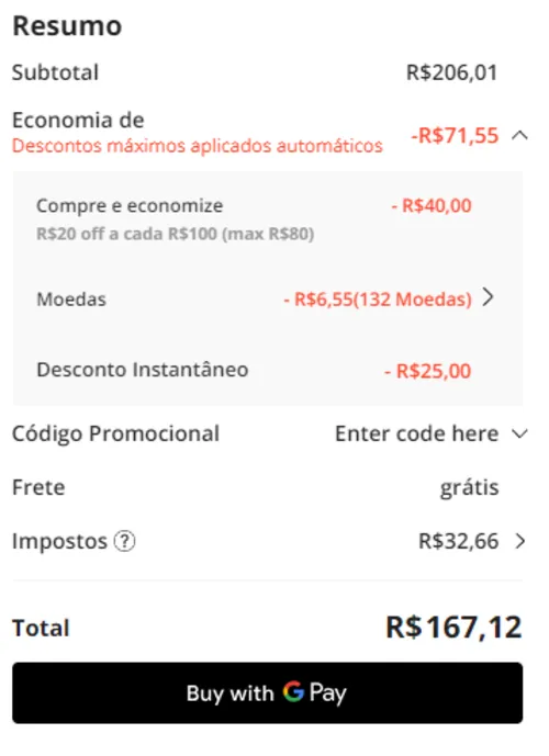 Imagem na descrição da promoção