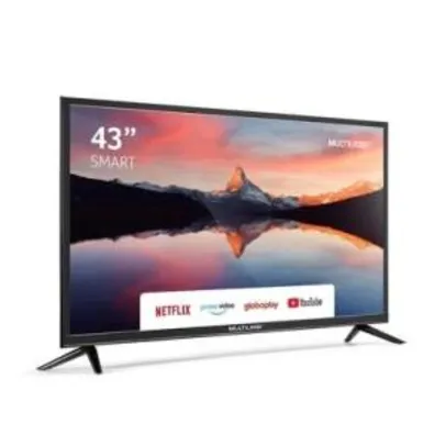 Smart TV 43´ Full HD Multilaser, Conversor Digital, 3 HDMI, 2 USB - TL012