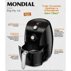 [REEMBALADO] Fritadeira Easy Fry - 1,5 127v - Mondial | R$199