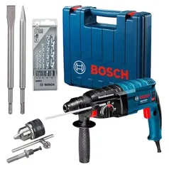 Martelete Perfurador Rompedor 820W Bosch GBH 2-24 D + Kit Bosch 127v