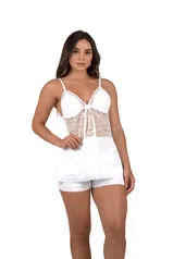 Short doll com renda no busto – Rose | R$22