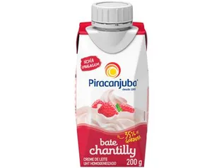 [Leve 6, pague 5] Creme de Leite Piracanjuba Bate Chantilly 200g 