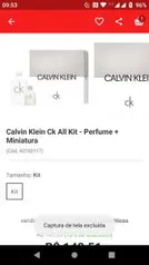 [APP / Cartão Americanas] Calvin Klein Ck All Kit - Perfume + Miniatura por R$ 133