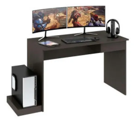 Mesa para computador/ escrivaninha 1 Gv Grafite - R$159