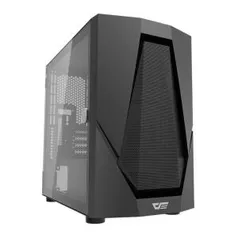 GABINETE GAMER AIGO DARKFLASH DLM 24 LATERAL VIDRO PRETO || R$ 230