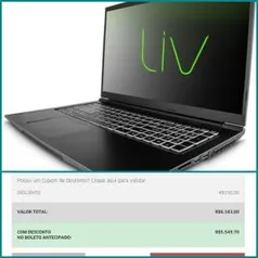 AVELL C62 LIV | GTX 1650 GPU (4GB GDDR6) |Core™ i5-10300H |SSD M2 250GB | R$5550