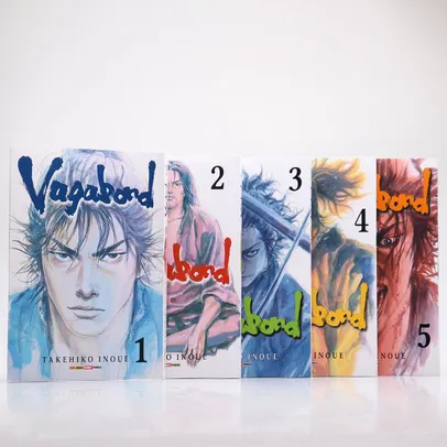 [PIX] Kit 5 Livros Vagabond Takehiro Inoue | R$82