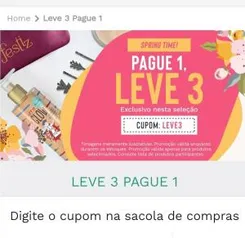 Leve 3, pague 1 em seleção de itens | The Beauty Box