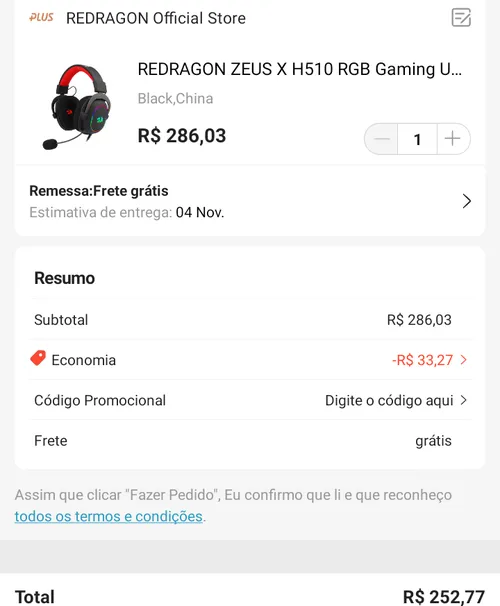 Imagem na descrição da promoção