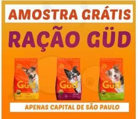 Amostra Grátis Ração GUD (Apenas Capital de São Paulo)