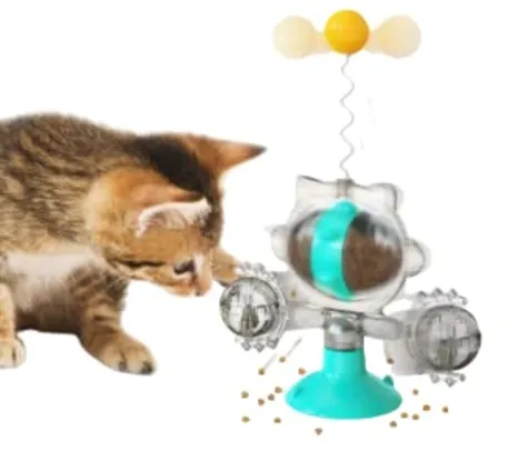 Brinquedo porta petisco interativo para gato