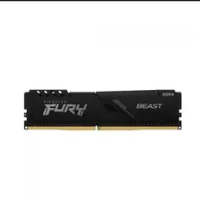 Memória DDR4 Kingston Fury Beast, 8GB, 3200Mhz, Black, KF432C16BB/8