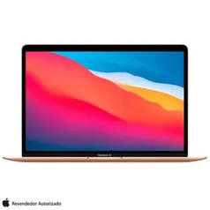 [AME+ PIX] MacBook Air 13" Apple, Processador M1, (8GB RAM, 512GB SSD) Dourado