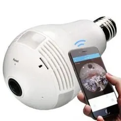 Lâmpada Led com Câmera WiFi Panorâmica 360º