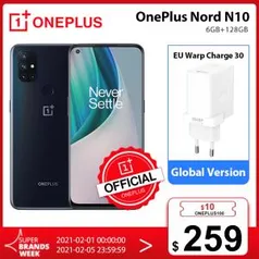 Smartphone OnePlus Nord N10 5G Versão Global 128GB | R$1.502