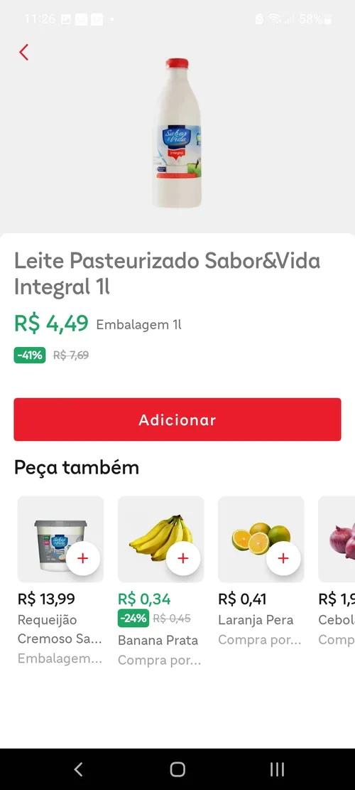 Imagem na descrição da promoção