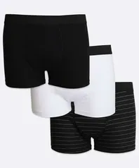 Kit 3 Cuecas Boxer Masculina Mr