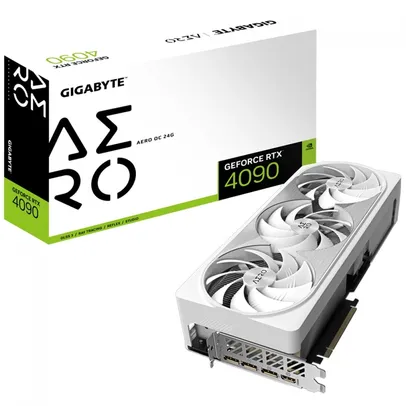 Placa de Vídeo Gugabyte GeForce RTX 4090 AERO OC, 24gb, GDDR6X, DLSS, Ray Tracing.