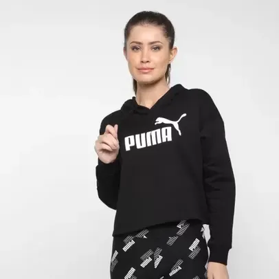 Saindo por R$ 159,99: Moletom Puma Cropped C/ Capuz Feminino  | Pelando