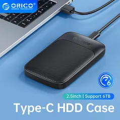  Case Externo USB3.0  Para Hd 2,5 E Ssd Sata Suporta Até 6tb - exbom