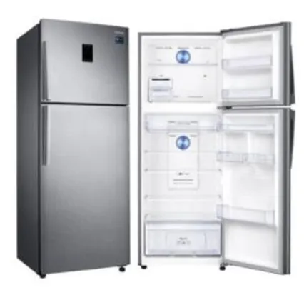 Refrigerador Samsung Twin Cooling 384 litros 2 Portas Frost Free Inox - R$1999,00